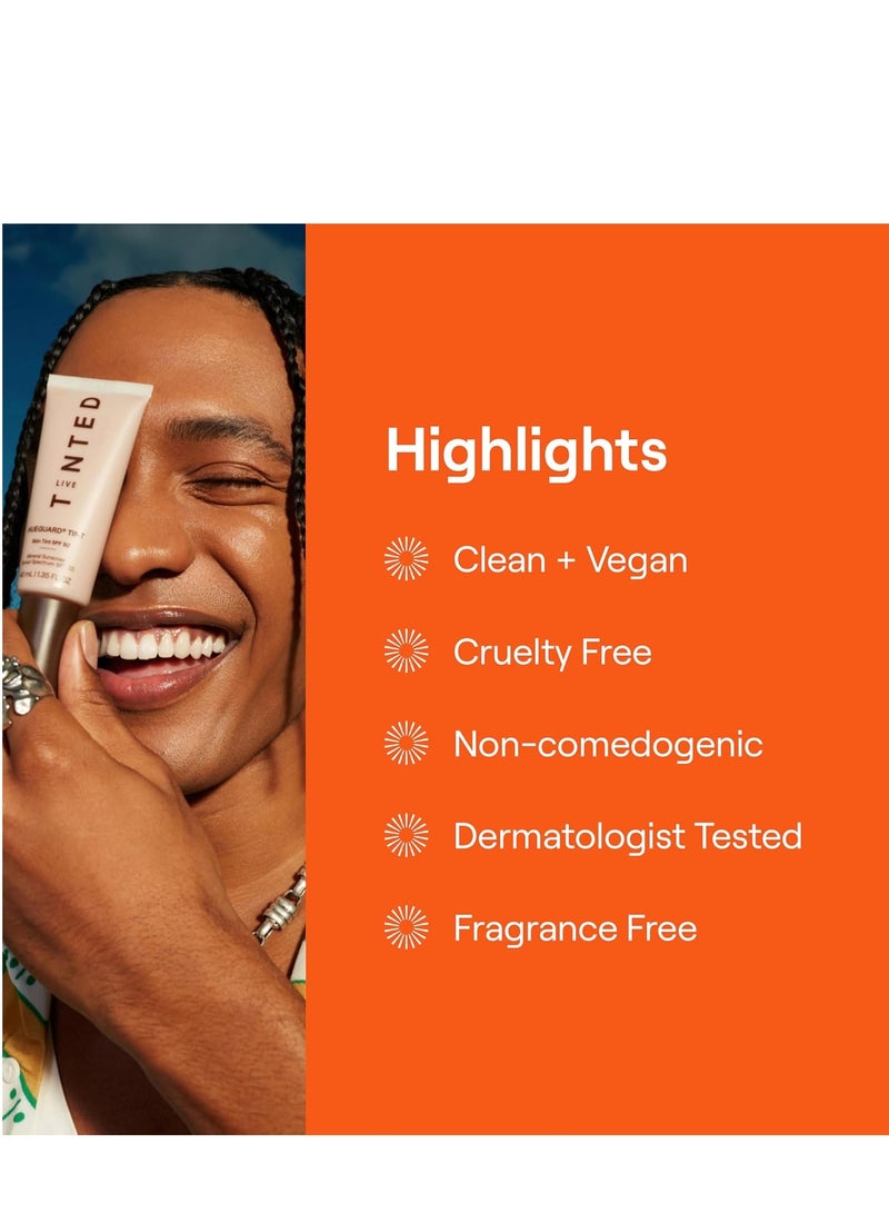 LIVE TINTED Live Tinted Hueguard Skin Tint SPF 50 - Tinted Mineral Sunscreen with Light-Medium Buildable Coverage With a Hydrating and Radiant Finish - Water and Sweat Resistant, 1.35 fl oz - Shade 06  - Image 4