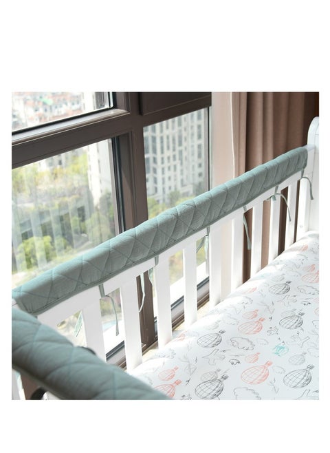 Anti Bite Padded Baby Crib Bumper Rail Proofing Edge and Corner Guard Cover Protector Set 15×120cm