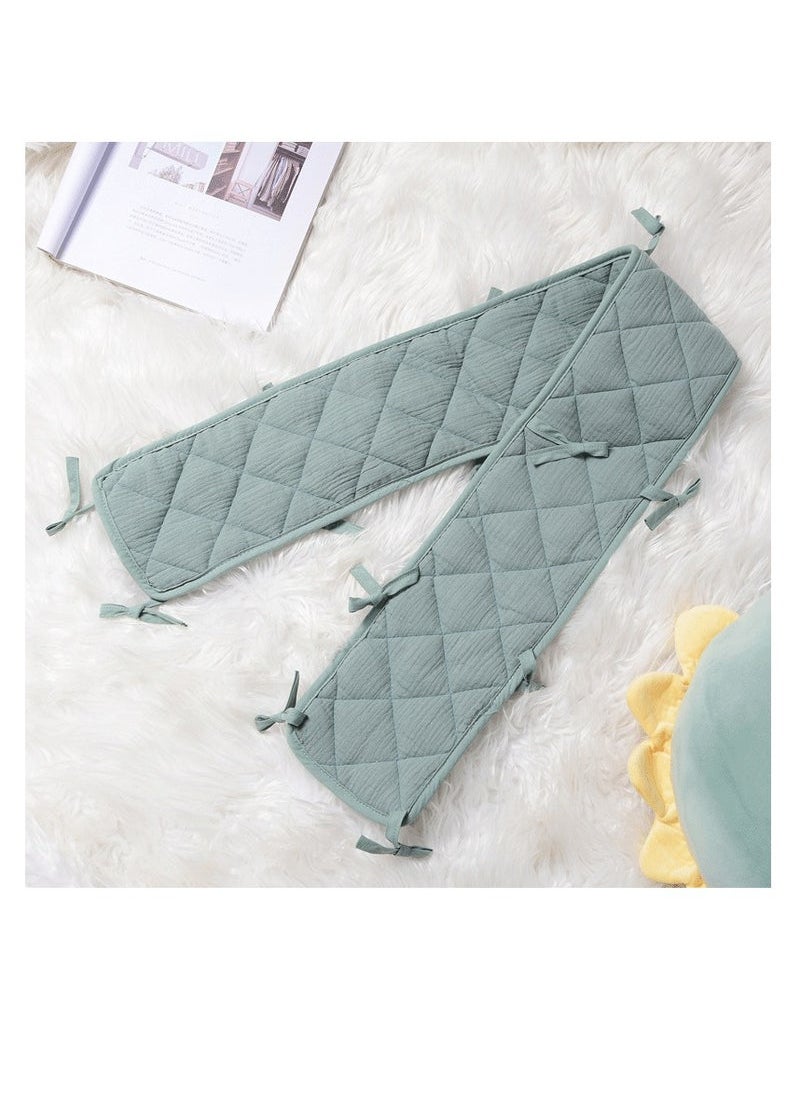 MIXDE Anti Bite Padded Baby Crib Bumper Rail Proofing Edge and Corner Guard Cover Protector Set 15×120cm  - Image 2