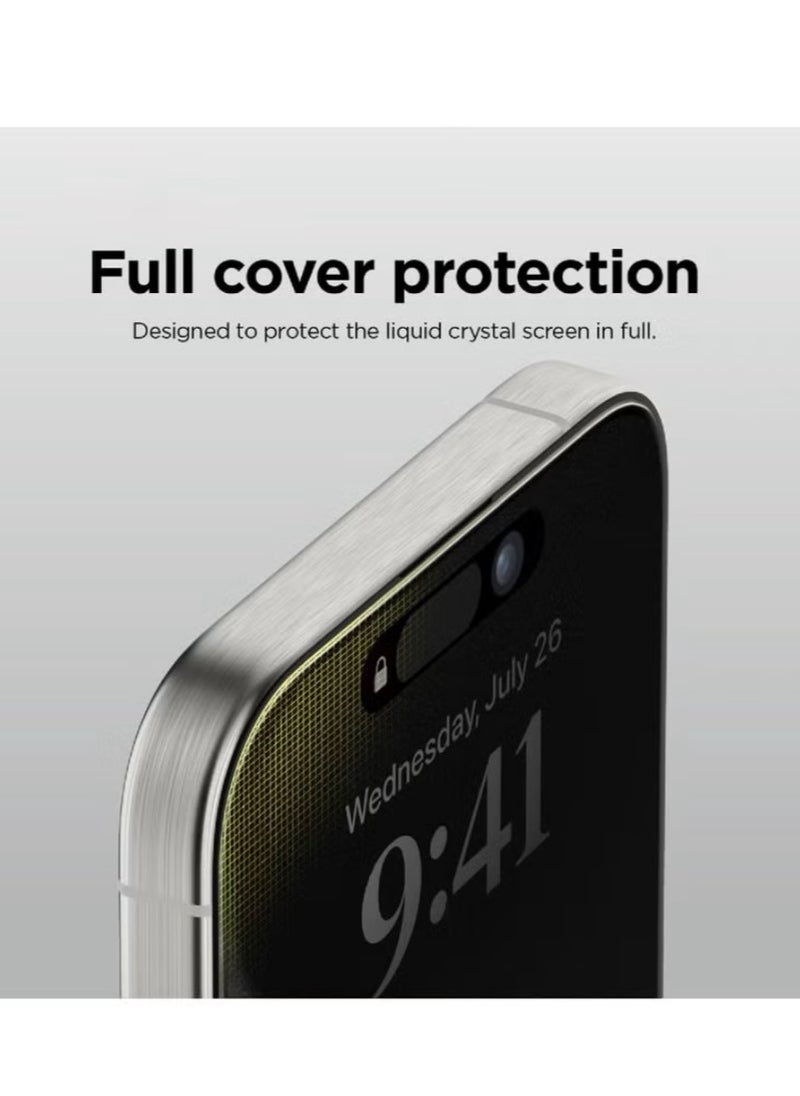 Original - Tempered Dustproof Privacy Glass Screen Protector Compatible For iPhone 13 Pro - Image 1