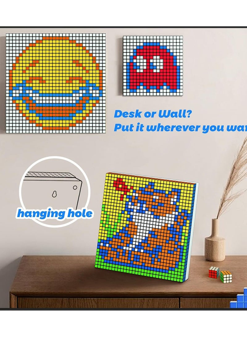 GANCUBE GAN Mosaic Cubes 10x10 100 peices 3x3 Mini Cubes with Puzzle Plate Magic Cube Puzzle Toy for Kids Adults - Image 5