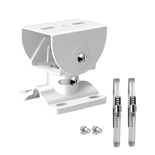 Coolotic Security Camera Corner Pole Mounting Bracket, Universal Wall Corner Mount Bracket Holder Stand for CCTV Camera PTZ Dome Vertical Pole Mounting Bracket (Camera Duckbill Mount with 2 Loops) - Image 1
