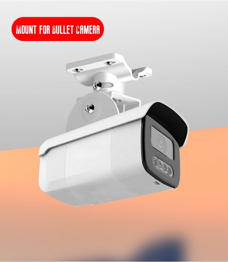 Coolotic Security Camera Corner Pole Mounting Bracket, Universal Wall Corner Mount Bracket Holder Stand for CCTV Camera PTZ Dome Vertical Pole Mounting Bracket (Camera Duckbill Mount with 2 Loops) - Image 4