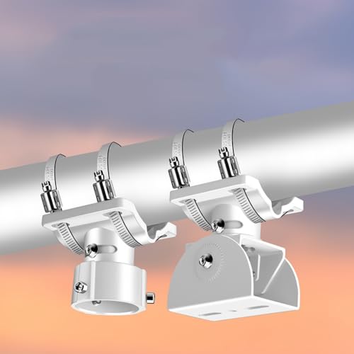 Coolotic Security Camera Corner Pole Mounting Bracket, Universal Wall Corner Mount Bracket Holder Stand for CCTV Camera PTZ Dome Vertical Pole Mounting Bracket (Camera Duckbill Mount with 2 Loops) - Image 5
