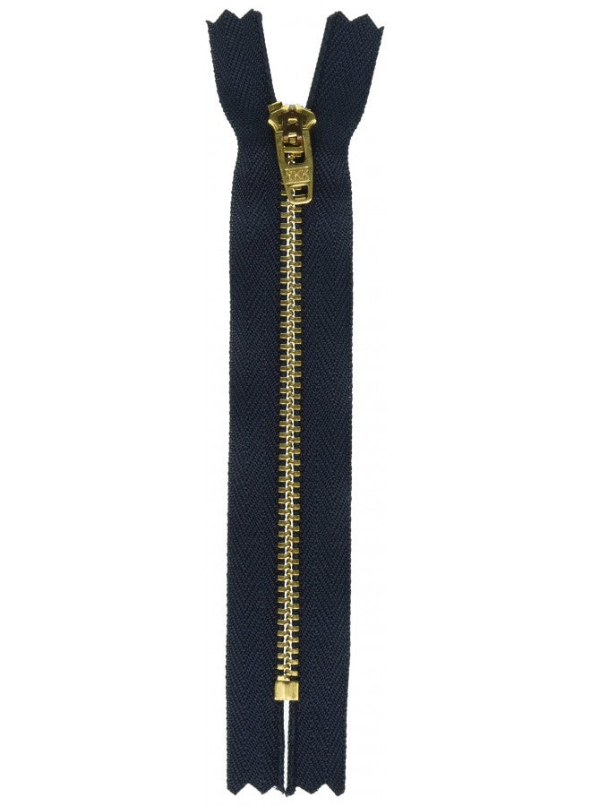 YKK, 5" Metal Jean Zipper, Navy