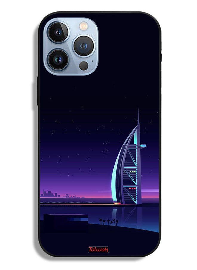 Tolwak Apple iPhone 13 Pro Max Protective Case Burj Arab Digital Art  - Image 2