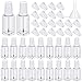 Irenare 20 Pcs 20ml Refillable Empty Nail Polish Bottles Plastic Nail Polish Container Empty Bottle with Mixing Marble Conservation Insert Brush Top, Clear - Image 2