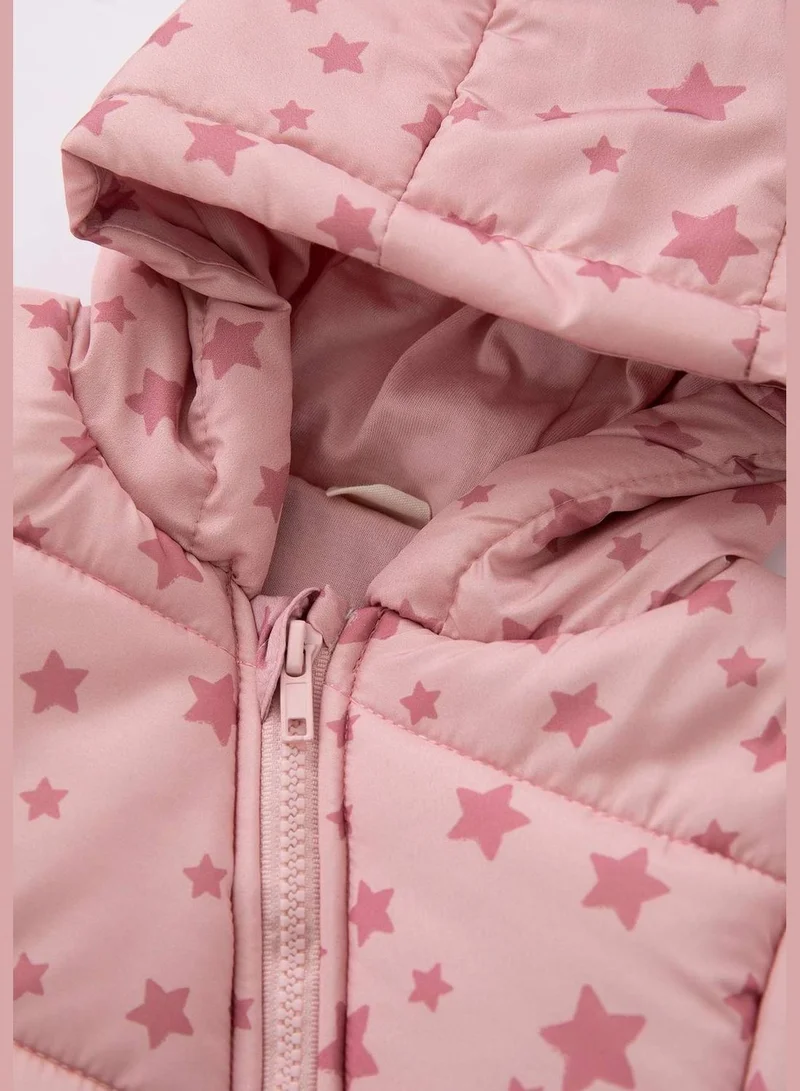 DeFacto BabyGirl Regular Fit Hooded Long Sleeve Jacket