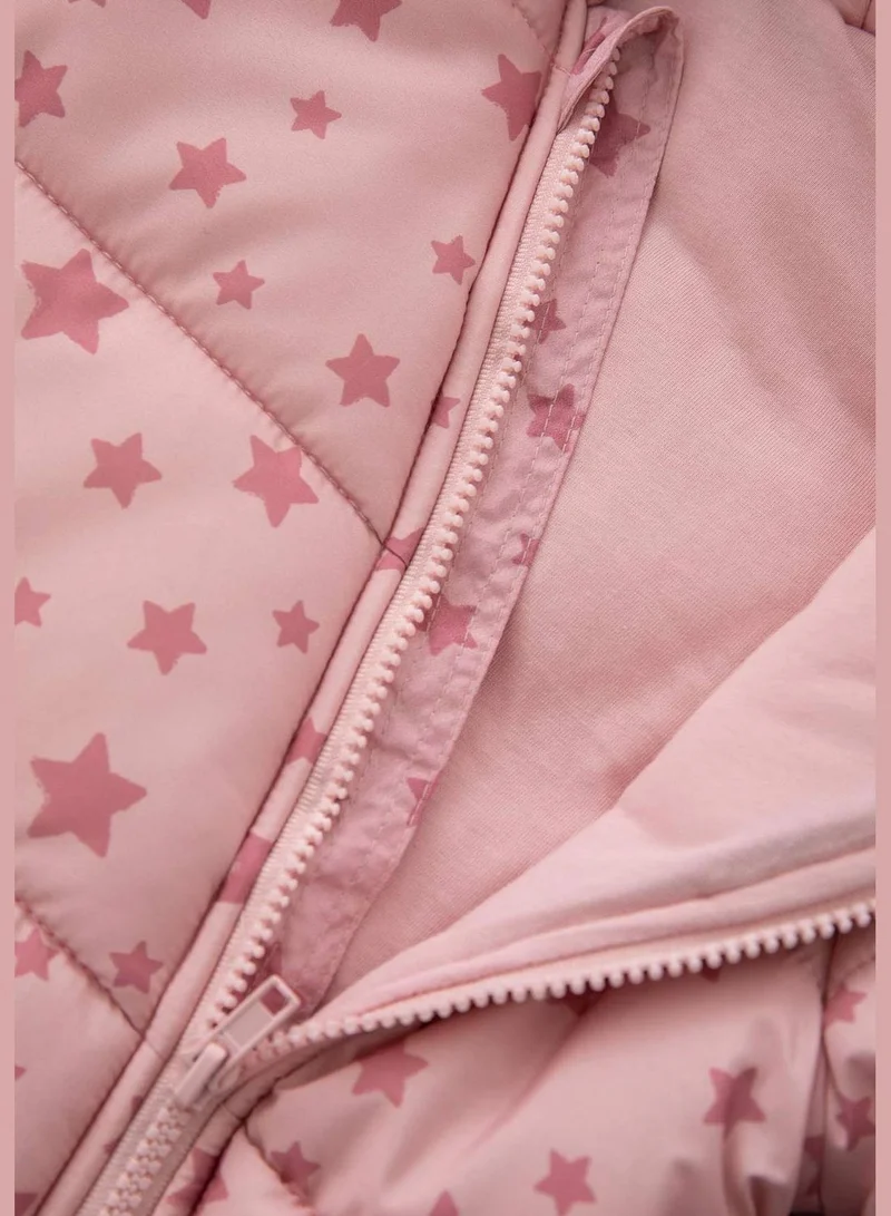 DeFacto BabyGirl Regular Fit Hooded Long Sleeve Jacket