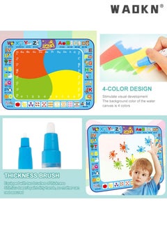 WAOKN Magic Water Drawing Mat, Educational Painting Toy for Boys and Girls Aged 2-5 and Older Children, 100cm x 80cm Large Size, Gift for Cultivating Creativity  - Image 4