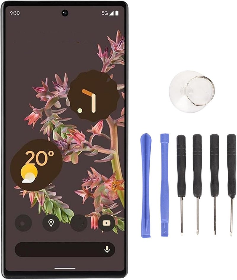 مجموعة شاشة LCD مع لمس ثلاثي الأبعاد ومجموعة أدوات إصلاح لجهاز 6 GR1YH 5G مقاس 6.4 بوصة بدقة 1080×2220 وكثافة 403 بكسل لكل بوصة مع دعم اللمس المتعدد وبصمة الإصبع - Image 3