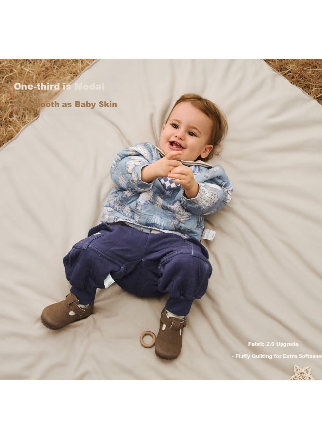 Aqpa [brilliant Sapphire] Baby Quilted Jacket Autumn Winter Warm T-shirt Brilliant Sapphire Size 73 - Image 2