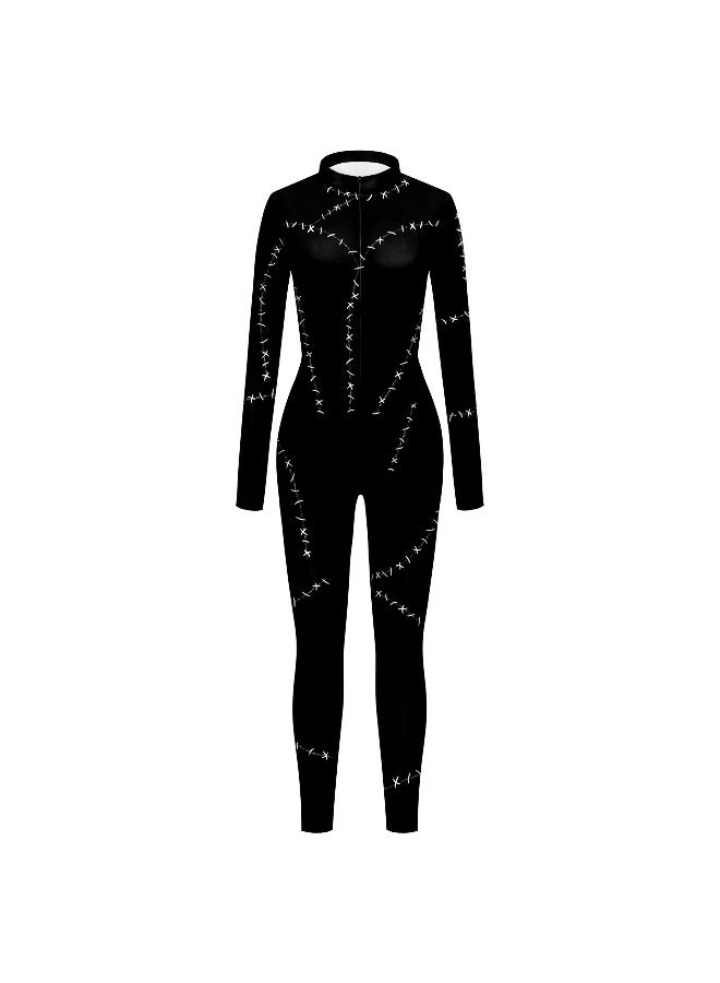 Halloween Cosplay Catwoman Zentai Carnival Tight Bodysuits Rompers Outfit Mujer Party Anime Cosplay Costume Women - Image 3