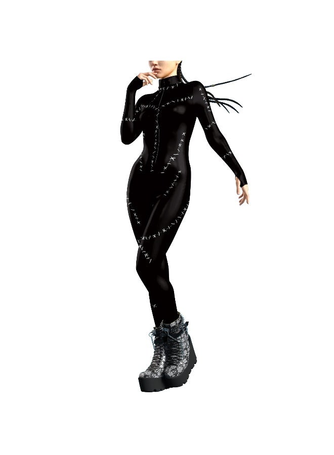 Halloween Cosplay Catwoman Zentai Carnival Tight Bodysuits Rompers Outfit Mujer Party Anime Cosplay Costume Women - Image 4