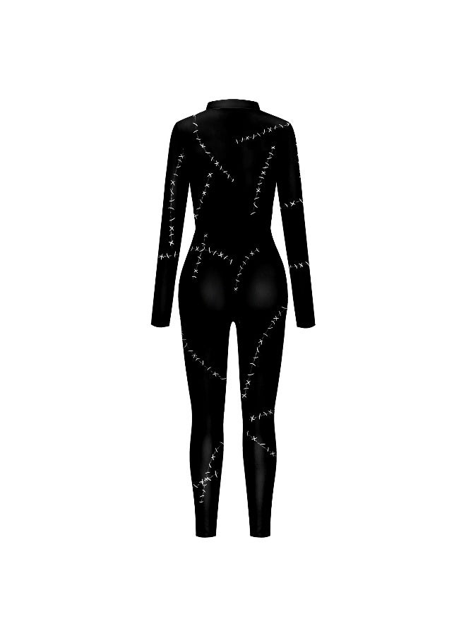 Halloween Cosplay Catwoman Zentai Carnival Tight Bodysuits Rompers Outfit Mujer Party Anime Cosplay Costume Women - Image 2