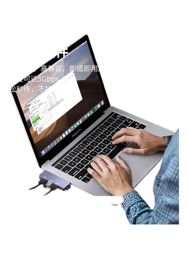 isky Usb 3.0 Expansion Dock Splitter High-Speed 4-Port Hub Extender Hub Docking Station One Drag Four Right-Fit 4-Port Usb Hub Laptop Converter - Image 3