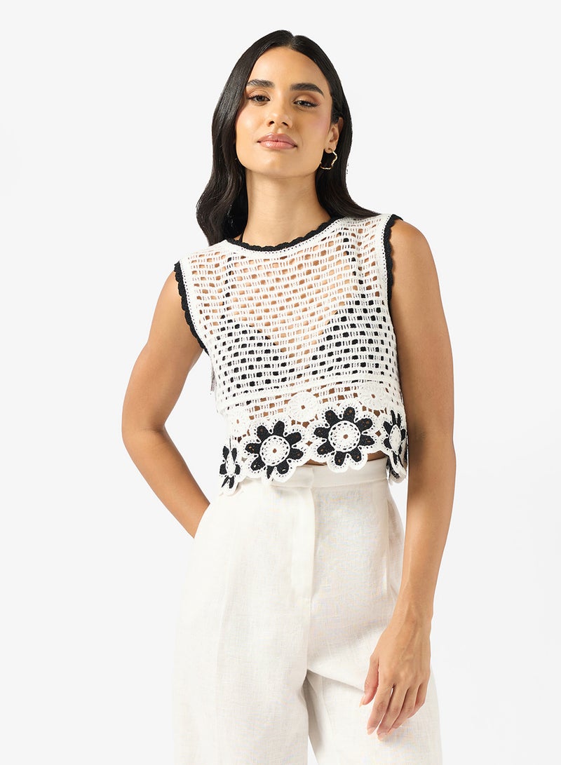 ELLA Crochet Top Beachwear - Image 1