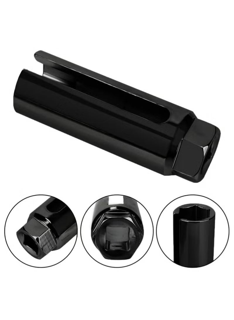 Oxygen Sensor Socket with Side Wire Cutout 3 8 Inch Drive x 7 8 Inch 22mm 6 Point fits All Vehicle O2 Removal and Installation Offset Oxygen Sensor Socket - Image 1