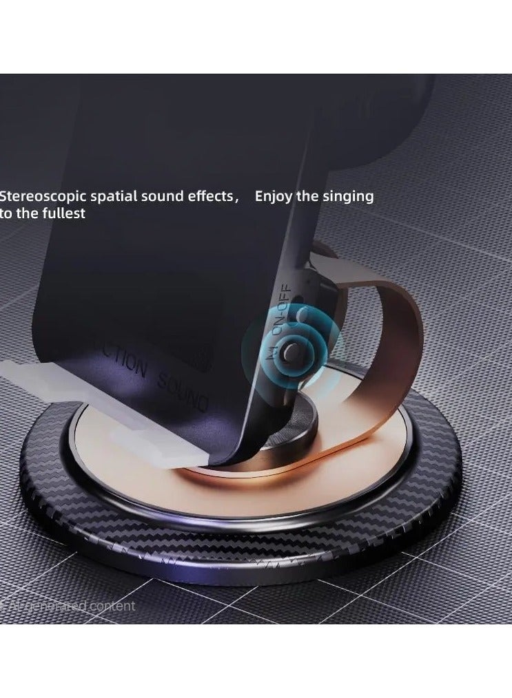 حامل هاتف H58 Sensing Model 360 درجة مع مكبر صوت بلوتوث، مكبر صوت لاسلكي مع حامل للهاتف المحمول - Image 5