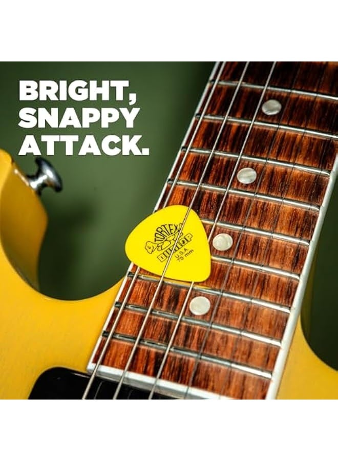 Dunlop Tortex Standard .73mm Yellow Guitar Pick, 24 Pack - Image 3