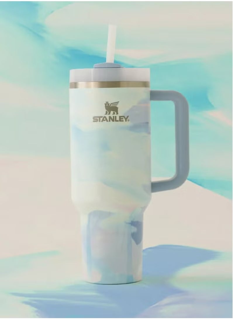 Stanley - Quencher H2.0 FlowState Mug 40oz – Stainless Steel Vacuum Insulated, Leak-Proof Lid with Built-In Straw – Keeps Hot & Cold Drinks at Perfect Temperature – Travel-Friendly, Durable, Ideal for Workouts, Commutes & Daily Hydration - Image 1