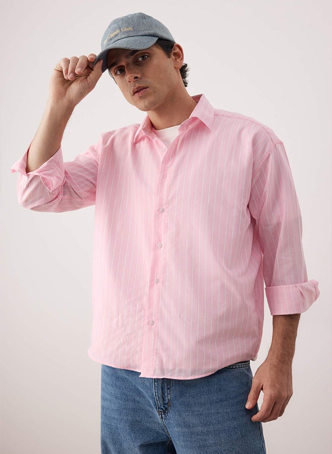 trendyol Pink Regular Men's Shirt - Image 1