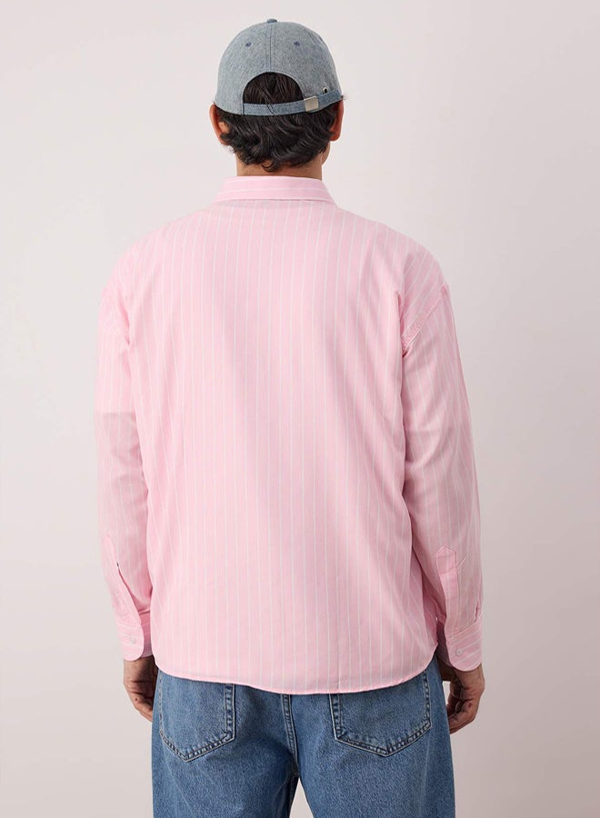 trendyol Pink Regular Men's Shirt - Image 4