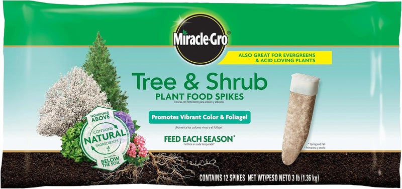 Miracle-Gro حزمة مسامير غذاء النباتات للفواكه والأشجار الحمضية بالإضافة إلى الأشجار والشجيرات، للأشجار والشجيرات المتساقطة، دائمة الخضرة والمزهرة، 24 مسمار - Image 4