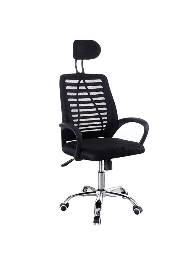 LBMT Video Game Chair, Home Office Swivel Chair with Armrest, Adjustable Height Mesh Low Back Support Study Chair with Lumbar Support, Comfortable Ergonomic Rotating Computer Chair  - Image 1