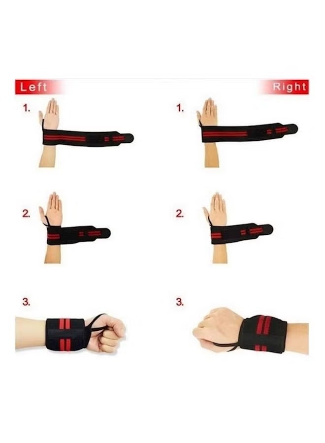 2-قطعة قابل للتعديل الرياضة المعصم يلتف الحرس - Image 5