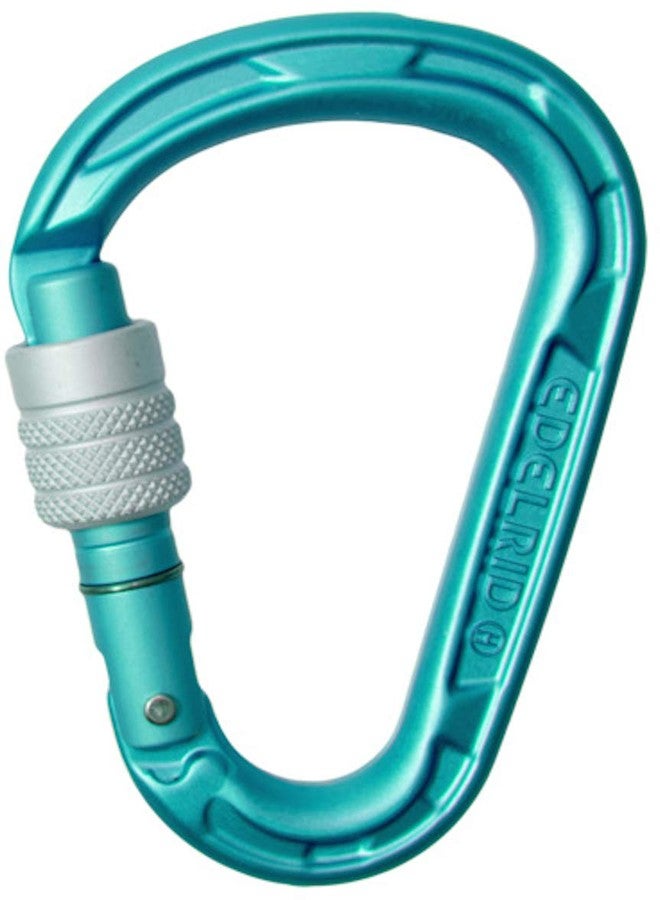 EDELRID HMS Strike Screw 23KN Carabiner (CE 0082, Oasis, Weight - 65G) - Image 1