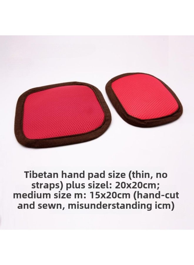 Big Head Hand Pad, Smooth Palm Pad, Buddha Worship Gloves, Sliding Pad, Tibetan Worship Hand Push Pad-Size:L-thick 2cm Rattan Noodles Golden Ruyi  - Image 3