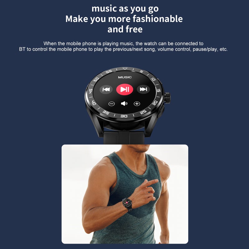 COMET PRO Smart Watch 1.32'' 360*360px Full-touch Screen BT Call AI Voice Assistant Fitness/Health Monitor 5 Menu Styles Custom Dial Compatible with Android iOS - Image 4