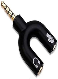 keendex Keendex KX 2973 3.5mm Stereo Splitter Audio 1 Male to 2 Female U Shaped Headset Adapter - Multicolor 