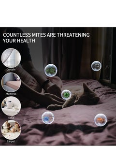 Excefore Bed Mites Collector, Handheld Portable Uv Mite Remover Strong Suction Power Can Efficiently Clean Mattresses, Pillows, Sofas and Carpets  - Image 5