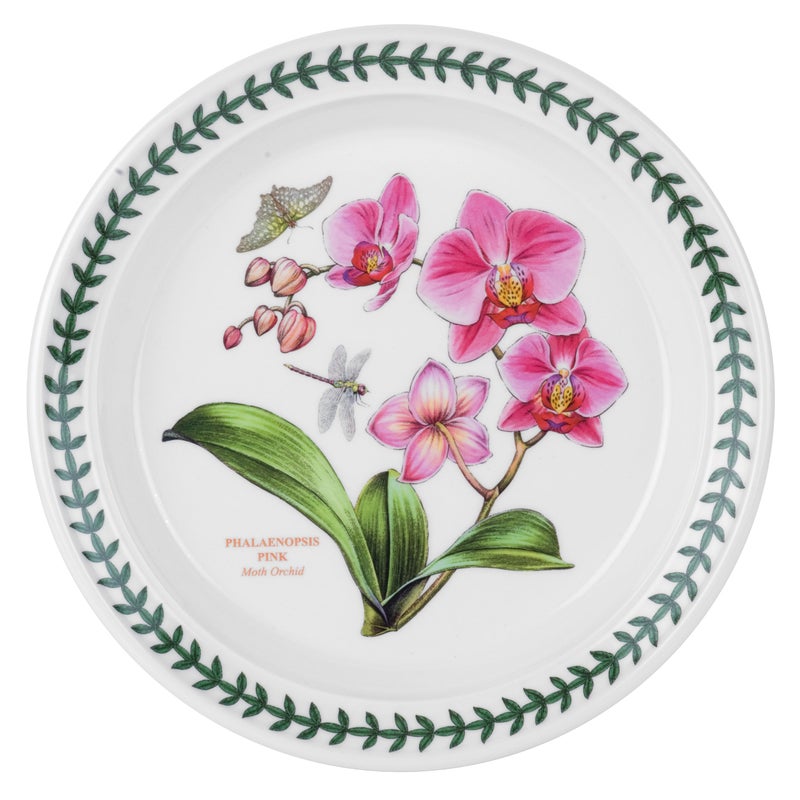Portmeirion Portmeirion Exotic Botanic Garden 85Inch Salad Plate Moth Orchid  Made in England Dishwasher  Microwave Safe  Floral Fine Earthenware for Dining Hosting Special Occasions  Gifting