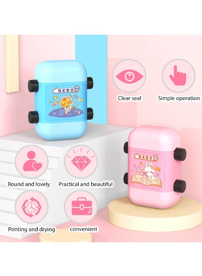 طوابع الرياضيات المتحركة 2 في 1 للجمع والطرح، 3 قطع من الطوابع الرقمية القابلة لإعادة الاستخدام لتعليم الأطفال، طوابع لممارسة الرياضيات ضمن 100 لطباعة تعليمية لوازم فصل رياض الأطفال والمنازل. - Image 2