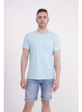 The Socks Company Lightning Embroidered Crew Neck Light Blue Tshirt  - Image 1