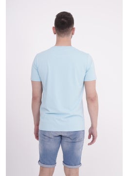 The Socks Company Lightning Embroidered Crew Neck Light Blue Tshirt  - Image 5