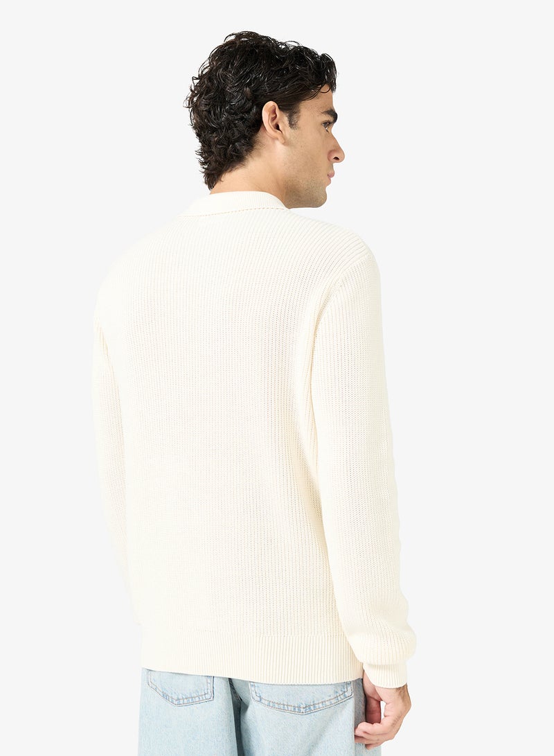 GUESS Half Zip Collar Sweater - Image 2