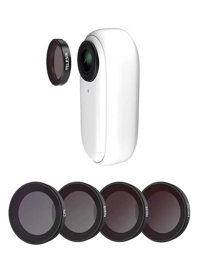 TELESIN TELESIN Lens Filter Kit for Insta360 GO2 GO3 | 4-Pack CPL ND8 ND16 ND32 Neutral Density Polarizing Polarizer Filter Set Lens Protector for Insta360 go 2 go 3 Accessories  - Image 1