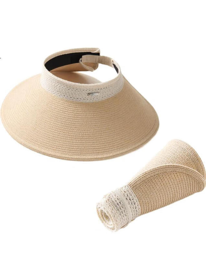 Jiumu Sun Protection Hat For Women, Sun Visor, Sun Hat, Visor Cap, Straw Hat, Cool Hat, Summer Outdoor Face-Covering Uv Protection Hat For Women - Image 2