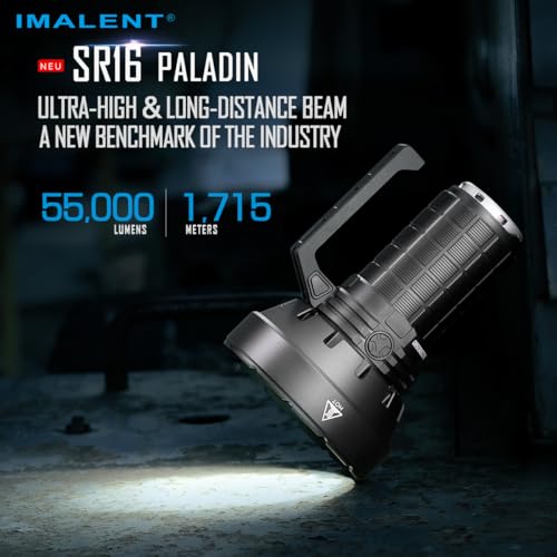 IMALENT SR16 Rechargeable Flashlight 55000 Lumens Super Bright Led Torch, Long Beam Flash Light 1715 Meters with Cree XHP50.3 HI LEDs Waterproof Spotlight - Image 3