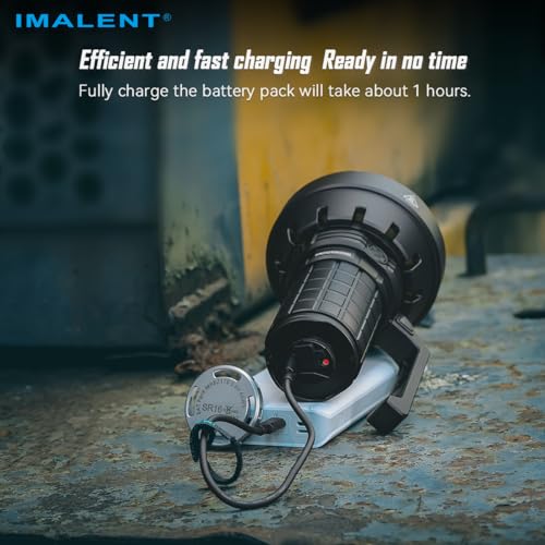 IMALENT SR16 Rechargeable Flashlight 55000 Lumens Super Bright Led Torch, Long Beam Flash Light 1715 Meters with Cree XHP50.3 HI LEDs Waterproof Spotlight - Image 5