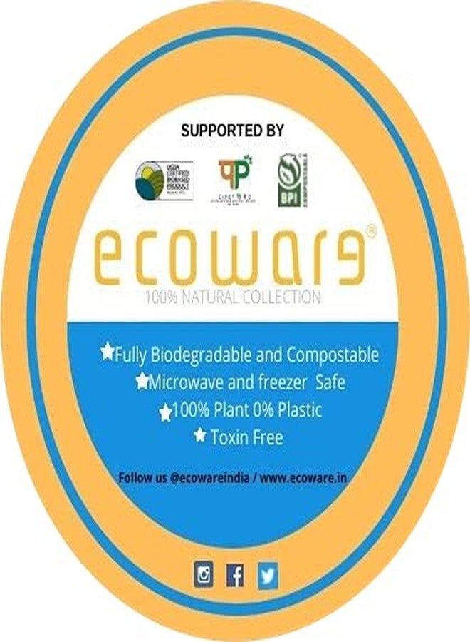 ECOWARE® 100% Natural,Biodegradable, Compostable, Ecofriendly, Safe & Hygienic Disposable 220 ml Cup - Medium (Pack of 50 Cups) - Image 5