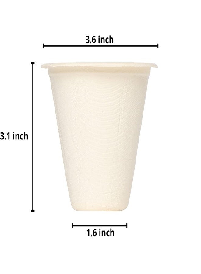 ECOWARE® 100% Natural,Biodegradable, Compostable, Ecofriendly, Safe & Hygienic Disposable 220 ml Cup - Medium (Pack of 50 Cups) - Image 3