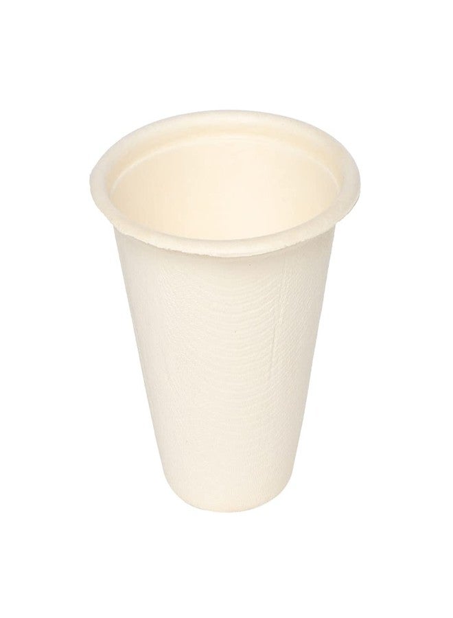 ECOWARE® 100% Natural,Biodegradable, Compostable, Ecofriendly, Safe & Hygienic Disposable 220 ml Cup - Medium (Pack of 50 Cups) - Image 1