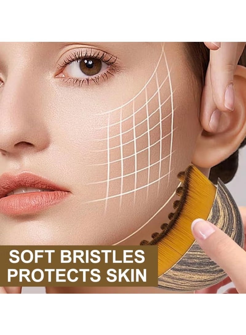 HTKCRX New Lymphatic Contour Face Brush, Dry Brushing Face Brush, Lymphatic Drainage Massager for Face, Chin & Jawline Sculpting, Ergonomically Designed to Fit The Skin Precisely and Relieve Fatigue (1PCS) - Image 4