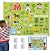BONNYCO Felt Board for Toddlers with 92 Animal Farm Figures Montessori and Sensory Toys Birthday Gifts for Kids 38 Years Old Educational Games Learning Activities Christmas - Image 2