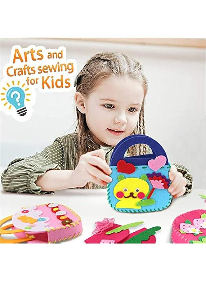 4 Piece Craft Kits for Sewing, Toddler Arts and Crafts Set, Educational DIY Hand Play Toy for Preschool Kids - Image 4